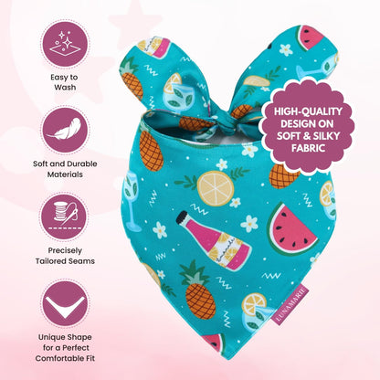 LunaMarie - Luxury Pet Birthday Bandanas -Premium & Silky Poly Fabric | 100% Handmade | Custom