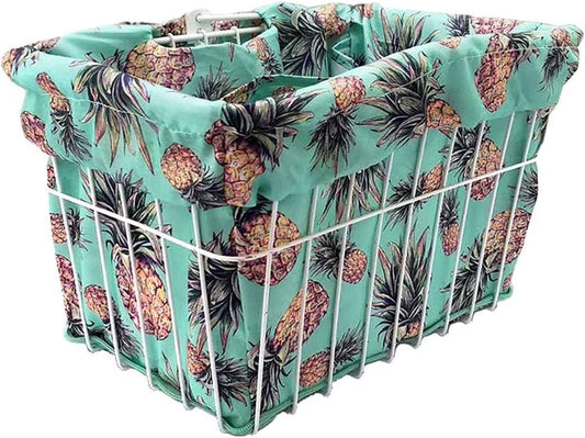 Cruiser Candy Bike Basket Liner Waterproof, Universal Fit for Most Bike Baskets, Stylish 2in1Tote
