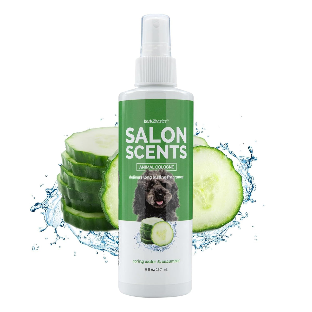 Bark2Basics Salon Scents Pet Grooming Cologne - 8 oz, Natural Professional Groomer Perfume for Dogs