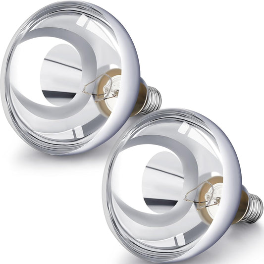 VIHOSE 2 Pack 250 Watt Heat Lamp 120v R40 Heat Lamp Bulbs Glass Incandescent Light Bulbs