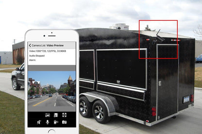 NUCAM 32GB Wireless Portable Magnetic Base Battery Powered RV/Trailer/Truck Hitch Backup Camera