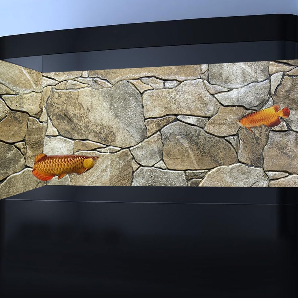 72X24IN Marble Aquarium Background, Art Marble Aquarium Background, Natural Marble Glass Terrarium