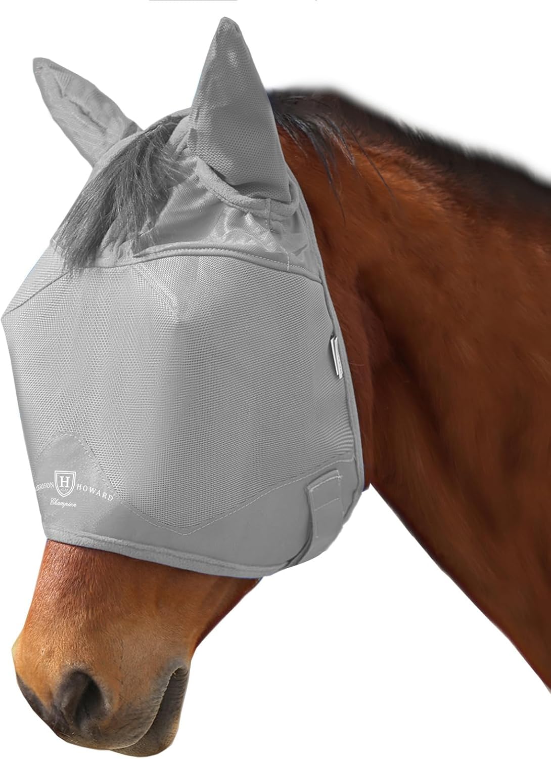 Harrison Howard UV-proof Multi-Function Fabrics Thick Fleece Padding Horse Fly Mask Half Face with
