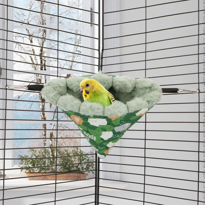 Wontee Bird Nest House Winter Warm Hanging Hammock Bird Bed Snuggle Hut for Parakeets Budgies