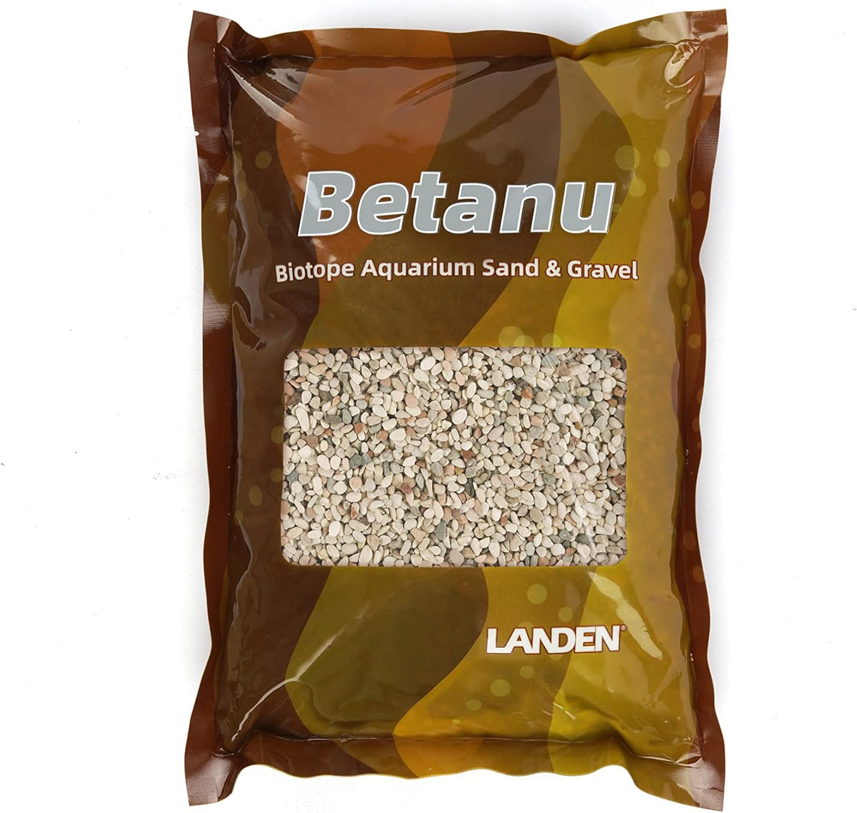 LANDEN Betanu Aquascape Sand for Aquarium Landscape, Natural Cosmetic Gravel, Granite Sand, Fish