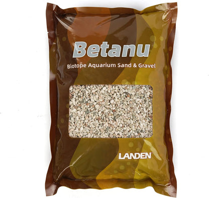 LANDEN Betanu Aquascape Sand for Aquarium Landscape, Natural Cosmetic Gravel, Granite Sand, Fish