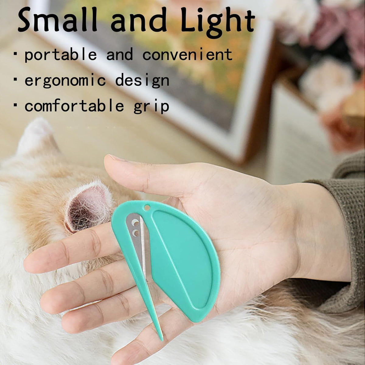 5Pcs Knotting Comb for Cats, Pet Knotting Comb De knotting comb for Dog Pet Hair Removal Tool Cat