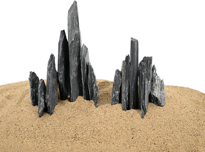 Natural Slate Stone Rocks 2 to 6 inch Aquariums Stone for Aquascaping,Terrariums,Reptile