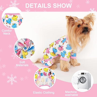Dog Pajamas Small Sized Dogs Stretchable Summer Dog Clothes Pjs 4 Legs Girl Boy Cute Soft Puppy