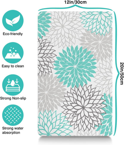 Pet Feeding Mat for Floors Waterproof Dog Mat for Food and Water Absorbent Quick Dry Non Slip mat