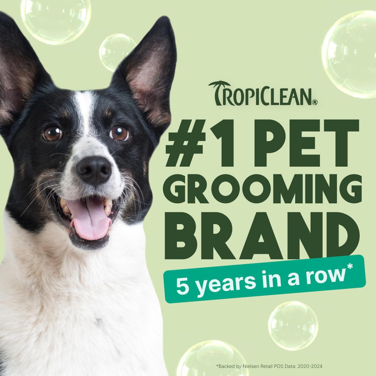 TropiClean Oatmeal Dog Shampoo for Itchy Skin Relief, Soothing Medicated Itch Relief, with Vitamin