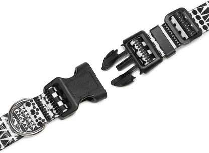 Mercano Adjustable Dog Collar - Special Design Patterns, Soft Nylon Comfortable Durable Pet Collar