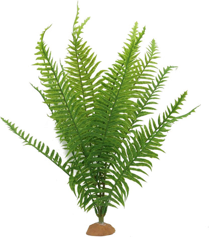 JIHAQUA Fake Fern Plants, Reptile Plastic Terrarium Decor, Reptiles Amphibians Tank Accessories for