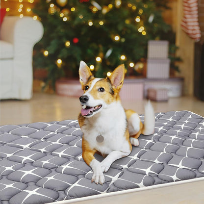 Bubble bear Dog Crate Mat - Ultra Soft, Washable & Anti-Slip Kennel Pad for Small/Medium/Large