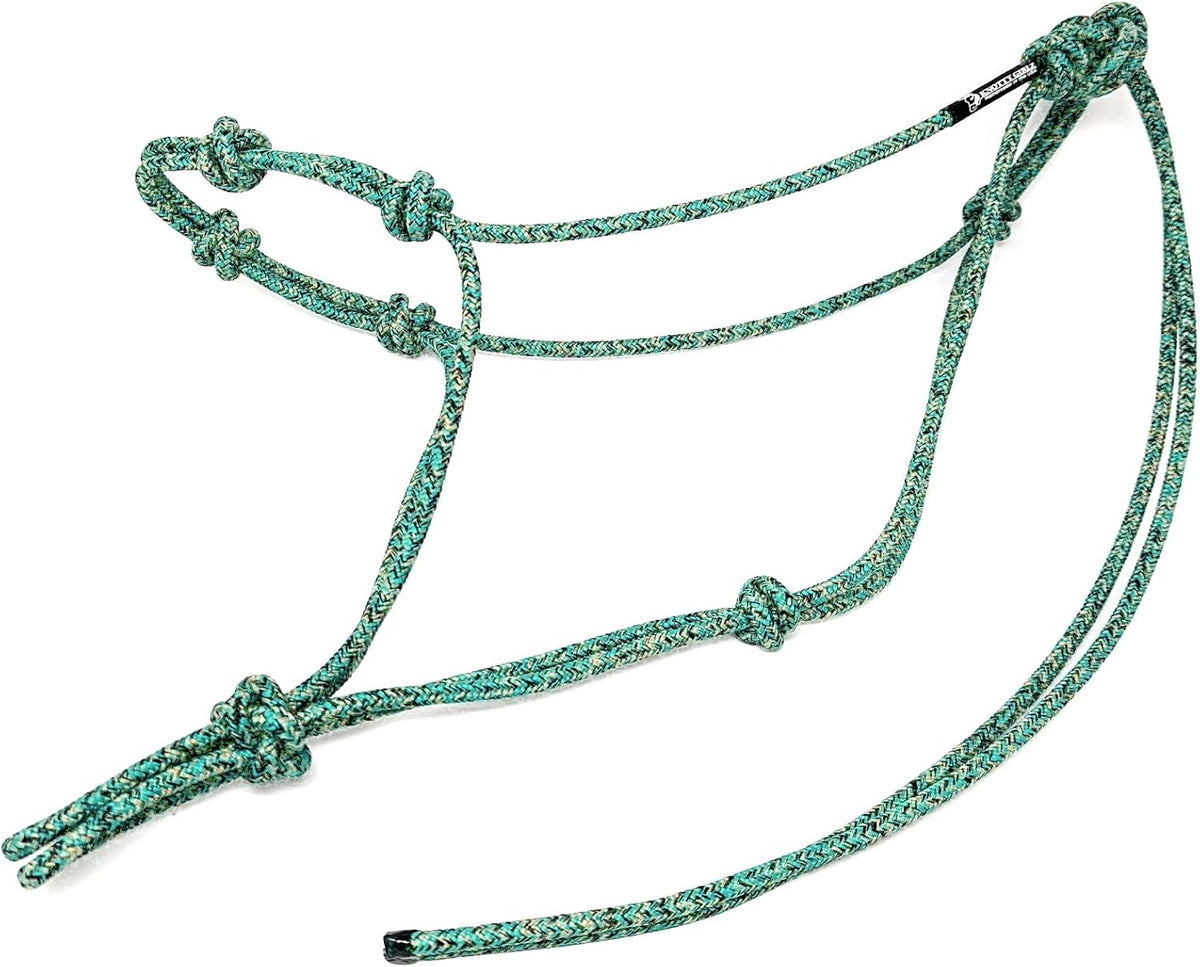 Horse Rope Training Halter - 4 Knot 1/4" Stiff Halter Cord - Used by Famous Trainers Multiple Sizes