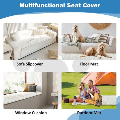 VClife Dog Bed Mat for Car, Anti Slip Pet Bed Travel Pad Comfortable Furry Dog Car Seat Cover for