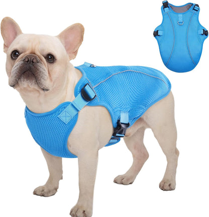 Kuoser Dog Cooling Vest Harness, Small Puppy Cooler Jacket with Adjustable Buckle for Outdoor