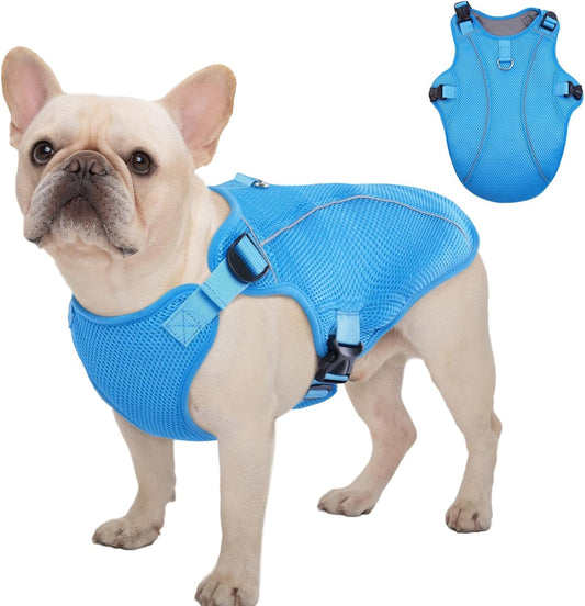 Kuoser Dog Cooling Vest Harness, Small Puppy Cooler Jacket with Adjustable Buckle for Outdoor