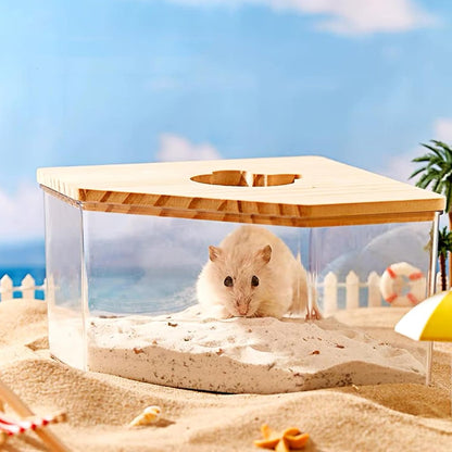 DR.DUDU Hamster Bath Sand, 2.8lb Dust Free Desert Sand or Potty Litter Sand for Hamster Chinchillas