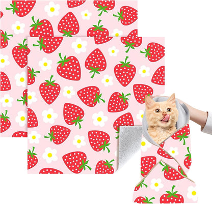 2 Pack Cat Grooming Wrap, L(Within 15lbs) Cat Restraint Wrap for Nail Clipping, Ear Cleaning, and