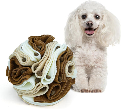 Pet Snuffle Ball, Puzzle Sniffing Interactive Dog Ball for Blind Dogs Training Stress Relief Dog