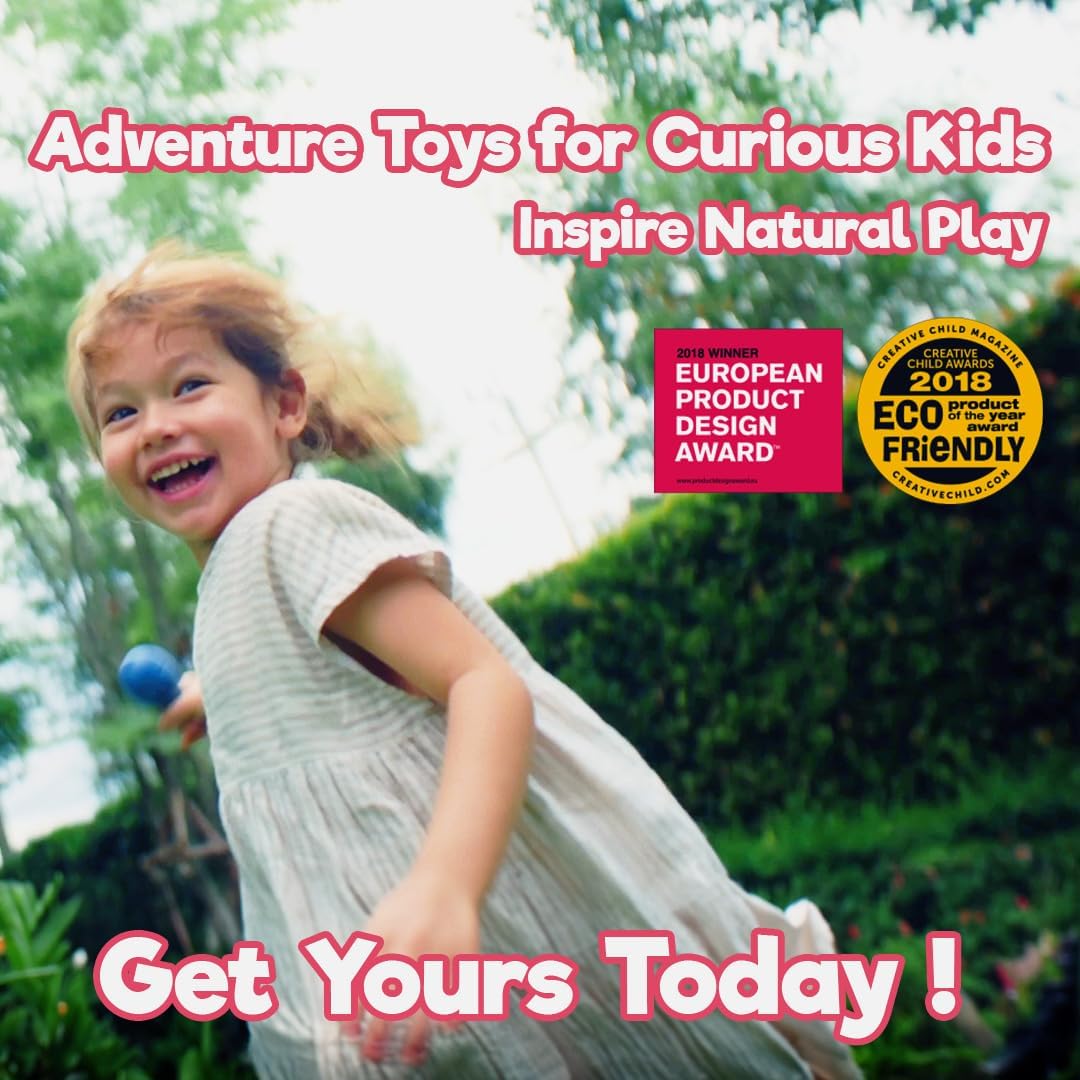 Taksa Toys Locomo Family Resources for Learning, Natural Wooden Animal Figures for Outdoor-Loving