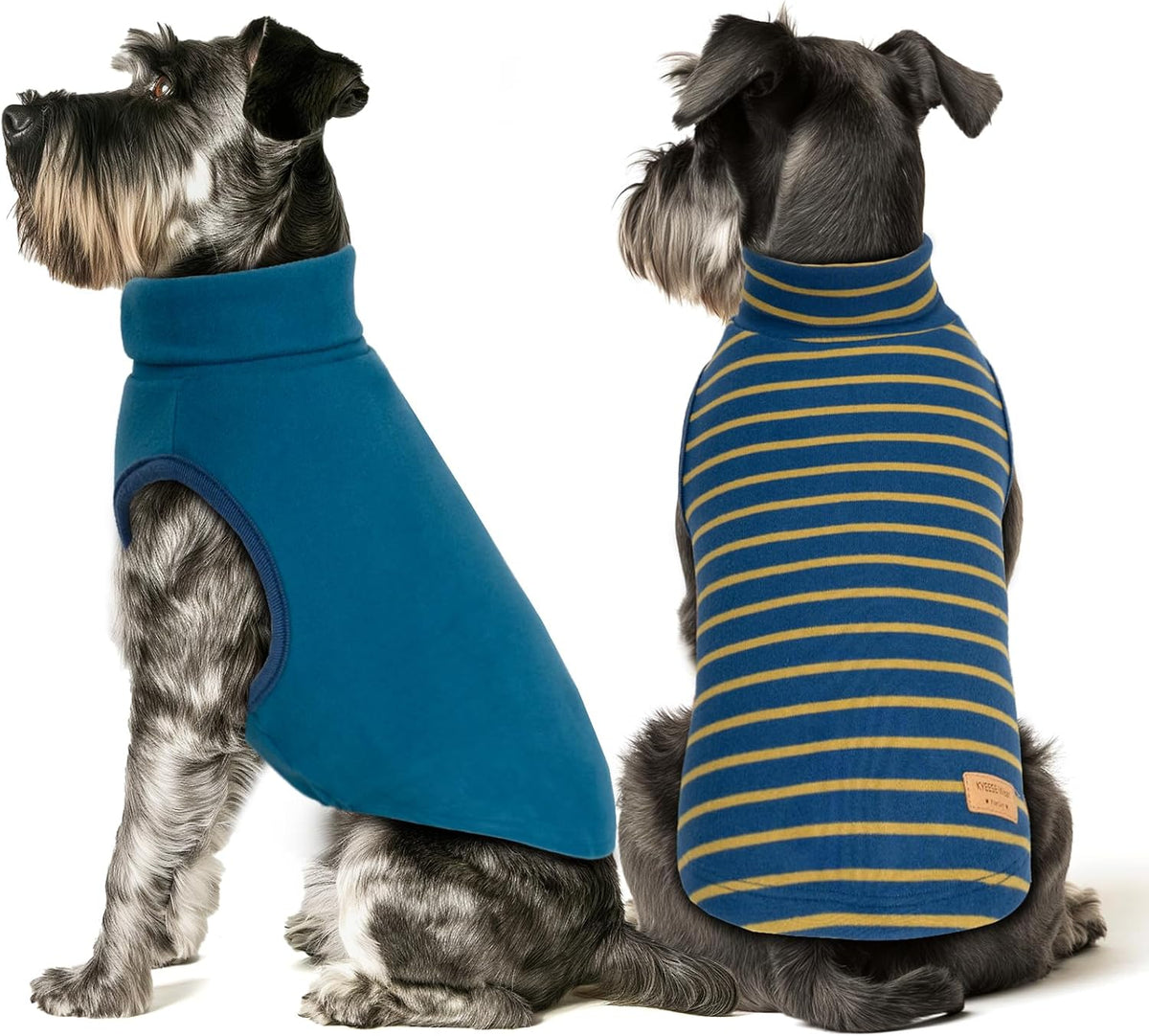 KYEESE 2Pack Dog Sweater Pullover Dog Sweaters for Small Dogs Male Warm Pet Coats Stretchy