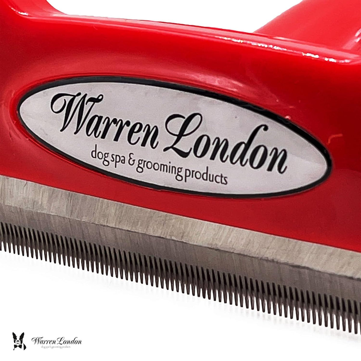 Warren London Deshedding Brush for Large Dogs, Long Hair | 4″ Stainless ¼″ Blade | Rapid Undercoat