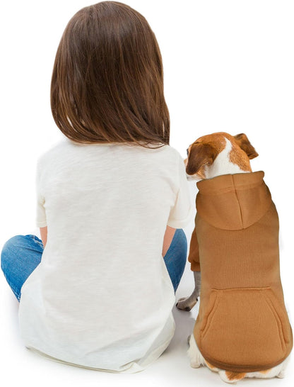 Dog Hoodie Dog Sweaters for Small Dogs Dog Sweater Solid Soft Brushed Fleece Dog Clothes Dog Hoodie