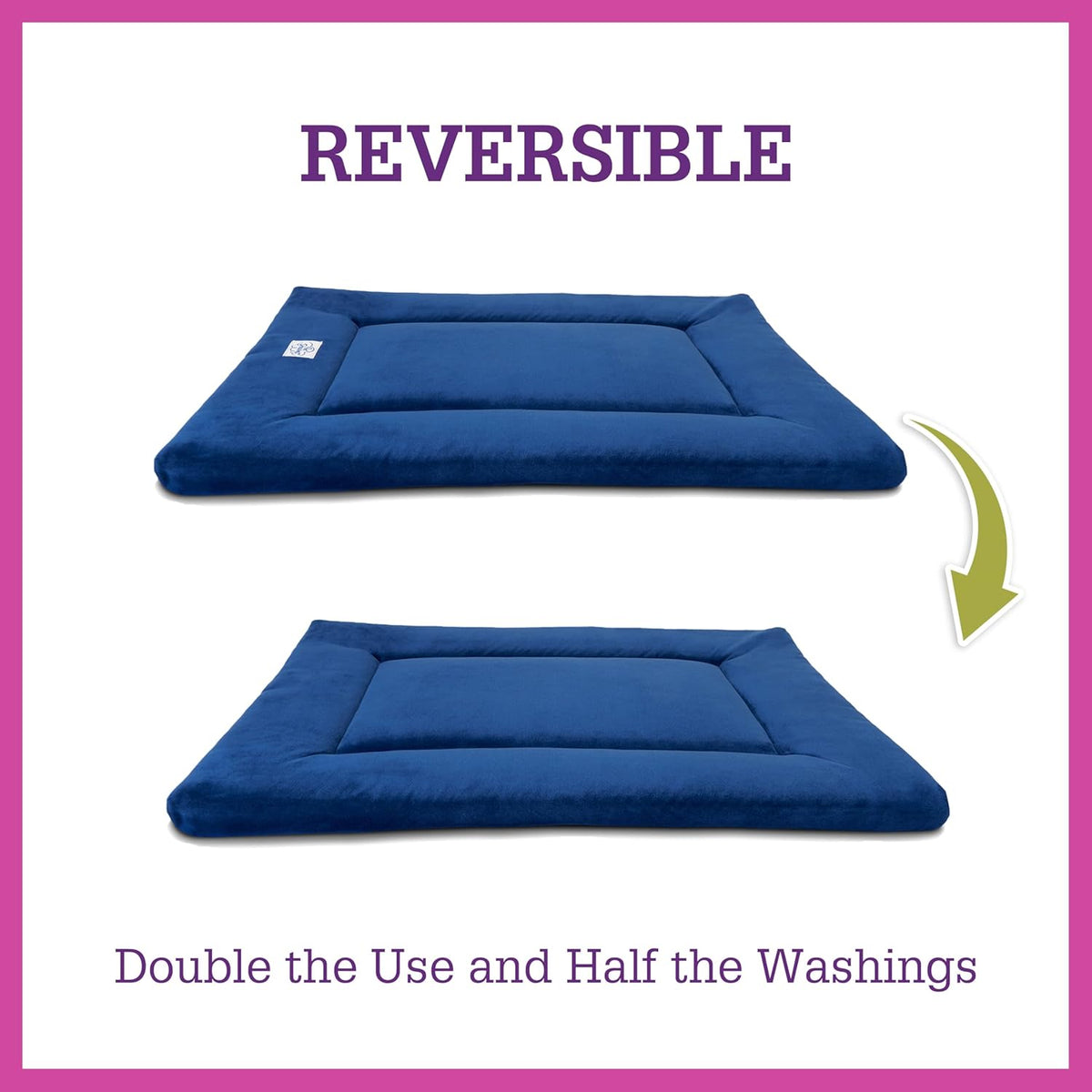 Pet Dreams Dog Crate Pad - Washable Kennel Mat, Crate Pads for Dog Cages, Non-Toxic, Flat Indoor