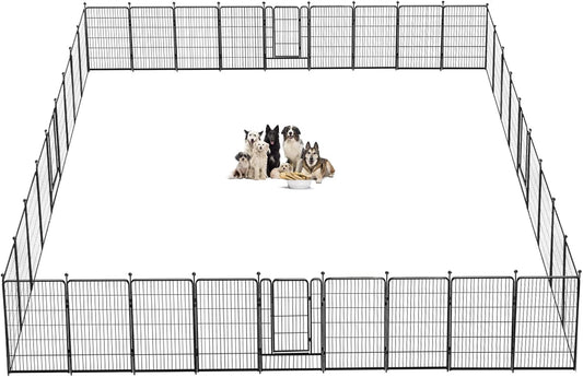 Dog Playpen 40 inch 36 Panels Indoor Outdoor Dog Pen for Large/Medium/Small Dogs Heavy Duty Metal