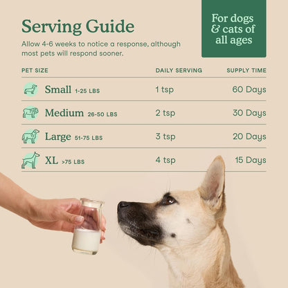 Fera Pets Goat Milk - Cat & Dog Hip and Joint Support with Glucosamine, MSM & Green Lipped Mussel