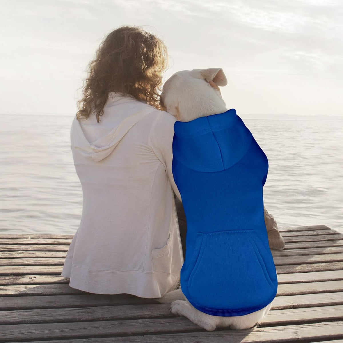 Dog Sweaters for Large Dogs Pet Sweater Solid Soft Brushed Fleece Dog Hoodie Clothes Pet Hoodie