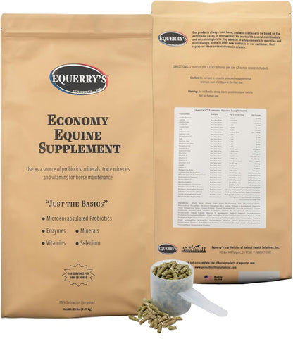 Equerry's Economy Equine Supplement - Horse Probiotics | Supplement for Horses | Horse Vitamins and