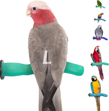 Brid Cage Safety Pumice Perch - Trims Nails and Beak - Promotes Healthy Nails and Beaks - Safe