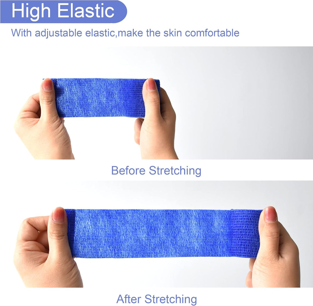 9 Pack 2" x 5 Yards Self Adhesive Bandage Wrap Self Stick Wrap for Ankle, Wrist, Finger, Sports