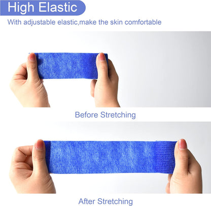 9 Pack 2" x 5 Yards Self Adhesive Bandage Wrap Self Stick Wrap for Ankle, Wrist, Finger, Sports
