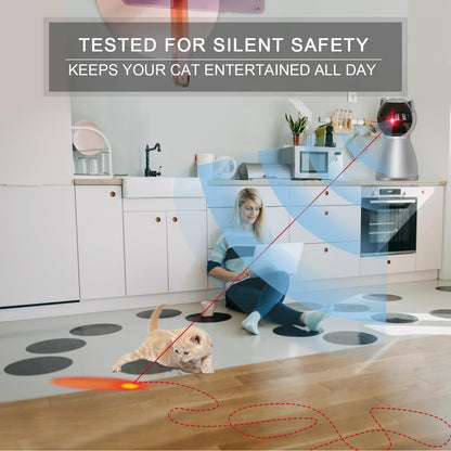 Laser Cat Toys for Indoor Cats,The 4th Generation Real Random Trajectory Motion Activated