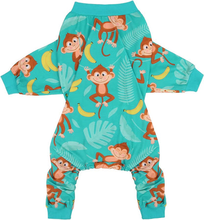 HDE Dog Pajamas One Piece Jammies Jumpsuit Pet Clothes Outfit Stretchy Lightweight Comfy Shirt Pjs