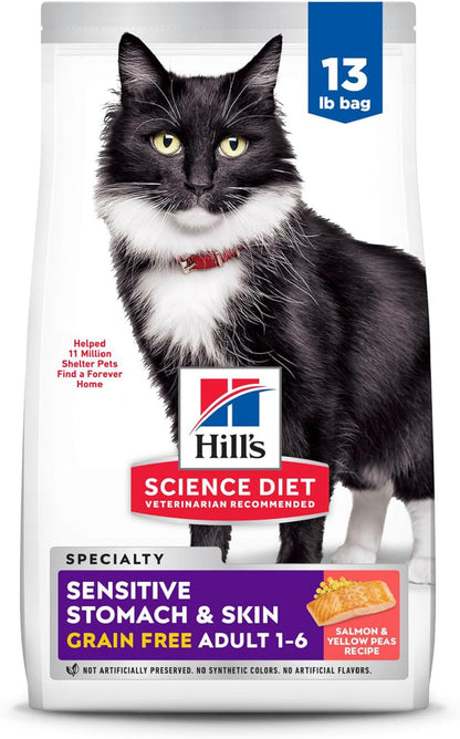 Hill's Science Diet Sensitive Stomach & Skin, Adult 1-6, Stomach & Skin Sensitivity Support, Dry