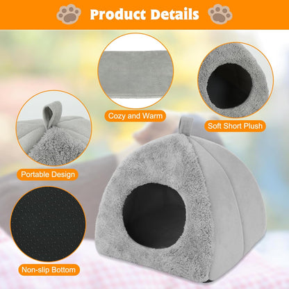 BWOGUE Guinea Pig House Bed Cozy Hamster Cave Large Hideout for Dwarf Rabbits Hedgehog Bearded