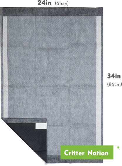 Paw Inspired Disposable Guinea Pig Cage Liners | Bamboo Charcoal Odor Controlling | Super Absorbent