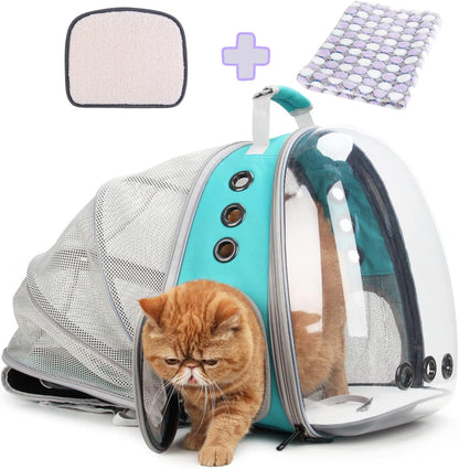 Lollimeow Cat Carrier Backpack, Bubble Expandable Backpack Carrier, Pets and Small