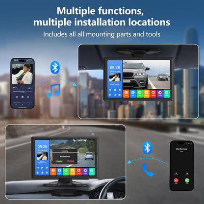 4 Channel Backup Camera System,Touchable 10.26 inch Monitor with DVR Stereo, 64GB Card, IP69