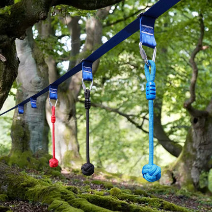 Rainbow Craft 3-Pack Ninja Fist Holds for Warrior Obstacle Course - Slackline & Monkey Bar