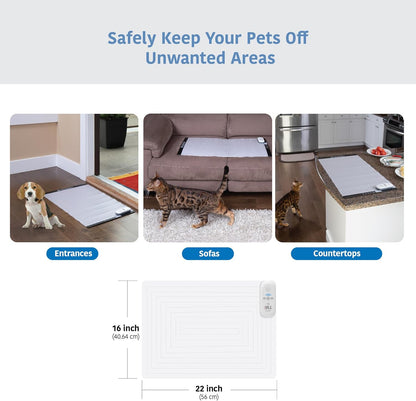 SVD.PET 2024 Upgraded Pet Training Mat with Tester, 22" X 16", Pet Shock Pad, Dogs & Cats