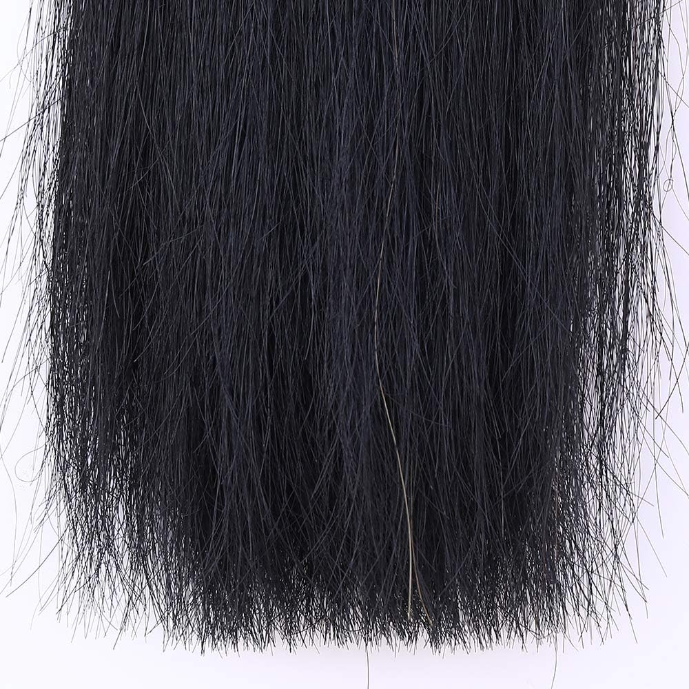 Horse Tail Extensions with Braided Horsehair Loop, Blunt Cut Bottom, 28-30 inches Long and 3/8 lb