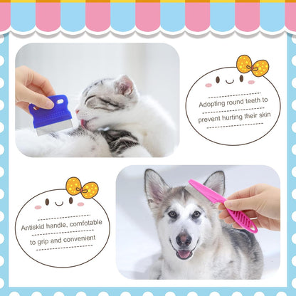 Rabbit Grooming Kit, Rabbit Brush for Shedding with Bunny Nail Clipper, Rabbit Nail Trimmers with