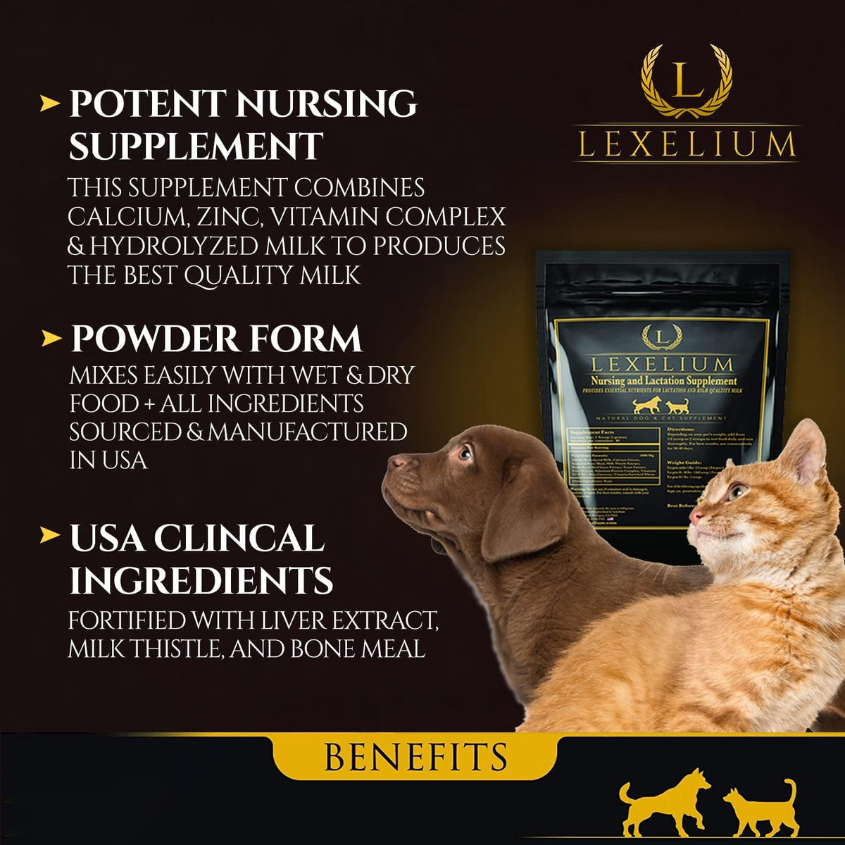 Nursing Supplement and Vitamins for Nursing Dogs and Cats - Nursing, Lactation and Recovery