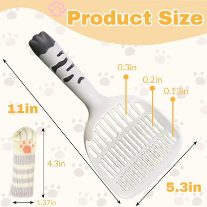 Cat Scooper for Litter Box, Cat Litter Scoop, Kitty Litter Scoop, Cat and Dog Poop Collector, Pet